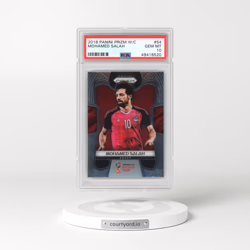 2018 Panini Prizm World Cup #54 Mohamed Salah (PSA 10 GEM MINT)