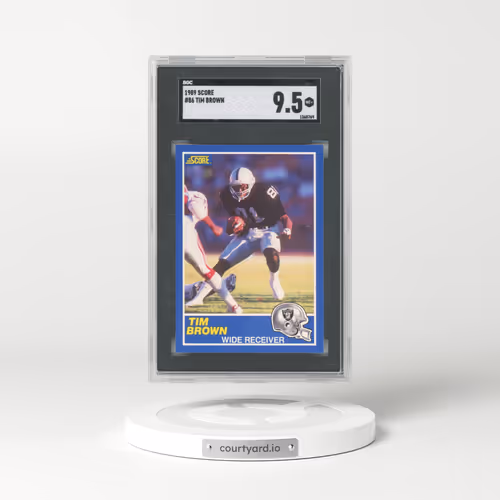 1989 Score #86 Tim Brown (SGC 9.5 MINT+)