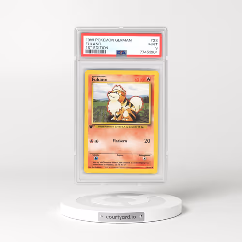 1999 Base Set #28 Growlithe - 1st Edition 1st Edition (PSA 9 MINT)