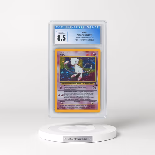 1999 Black Star Promos #9 Mew - Holo Pokémon League (CGC 8.5 NM-MT+)