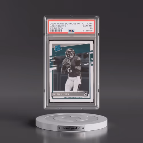 2020 Panini Donruss Optic #314 Jalen Hurts - Variation (PSA 10 GEM MINT)