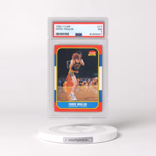 1986 Fleer #77 Chris Mullin (PSA 7 NM)