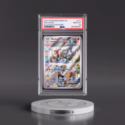 2023 Pokémon Mew EN-151 #177 Machoke - Illustration Rare (PSA 10 GEM MINT)