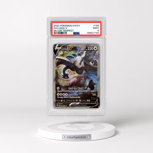 2022 Pokémon Sword & Shield Silver Tempest #186 Lugia V - Holo Full Art (PSA 9 MINT)