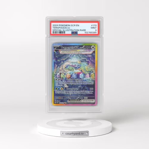 2024 Pokémon Scr EN-Stellar Crown #170 Terapagos EX - Holo Special Illustration Rare (PSA 9 MINT)