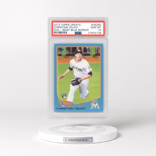 2013 Topps Update #US290 Christian Yelich - Wal-Mart Blue Border (PSA 10 GEM MINT)