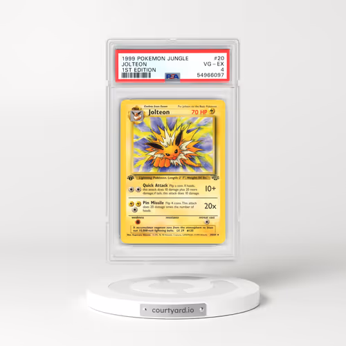 1999 Pokémon Jungle #20 Jolteon - 1st Edition (PSA 4 VG-EX)