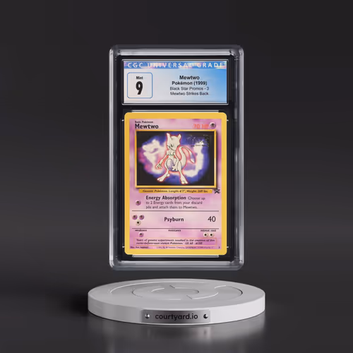 1999 Black Star Promos #3 Mewtwo - Mewtwo Strikes Back (CGC 9 MINT)