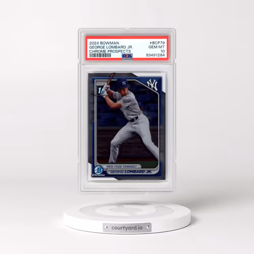 2024 Bowman Chrome Prospects #BCP79 George Lombard Jr. (PSA 10 GEM MINT)