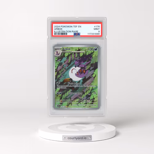 2024 Pokémon Tef EN-Temporal Forces #176 Arbok - Illustration Rare (PSA 9 MINT)