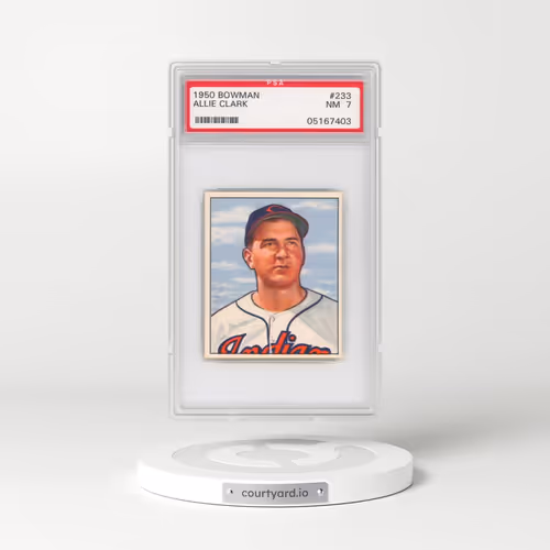 1950 Bowman #233 Allie Clark (PSA 7 NM)