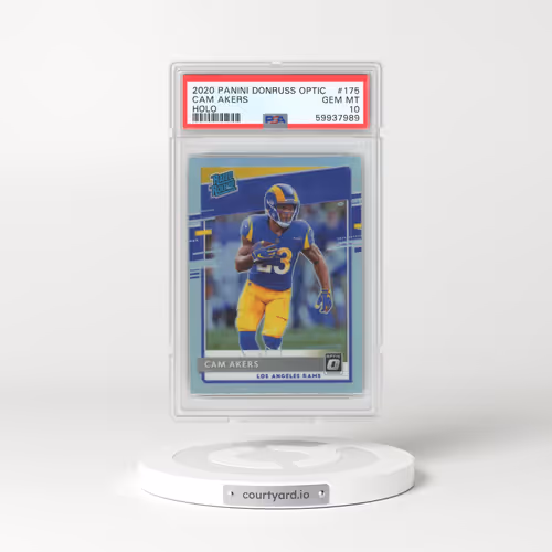 2020 Panini Donruss Optic #175 Cam Akers - Holo (PSA 10 GEM MINT)