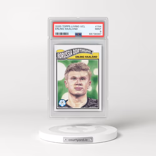 2020 Topps Living UEFA Champions League #154 Erling Haaland (PSA 9 MINT)