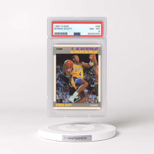 1987 Fleer #98 Byron Scott (PSA 8 NM-MT)