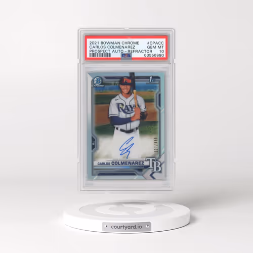 2021 Bowman Chrome Prospect Autographs #CPACC Carlos Colmenarez - Refractor (PSA 10 GEM MINT)