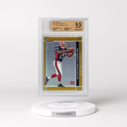 2007 Finest Gold Refractors #113 Marshawn Lynch (BGS 9.5 GEM MINT)