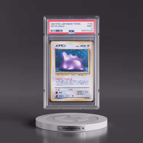 1997 Pokémon Fossil #132 Ditto - Holo (PSA 9 MINT)