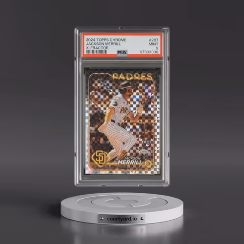 2024 Topps Chrome #207 Jackson Merrill - X-Fractor (PSA 9 MINT)