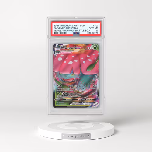 2021 Pokémon Swsh Black Star Promo #102 Venusaur Vmax - Full Art Venusaur Vmax Battle Box (PSA 10 GEM MINT)