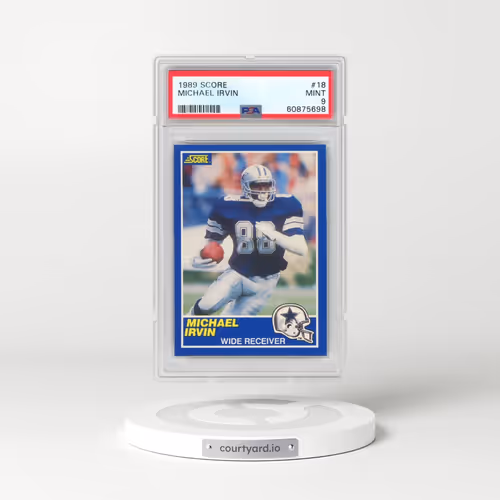 1989 Score #18 Michael Irvin (PSA 9 MINT)