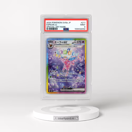 2024 Pokémon Sv8a-Terastal Fest EX #211 Espeon EX - Holo Special Art Rare (PSA 9 MINT)