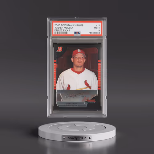 2005 Bowman Chrome Draft Picks #17 Yadier Molina (PSA 9 MINT)