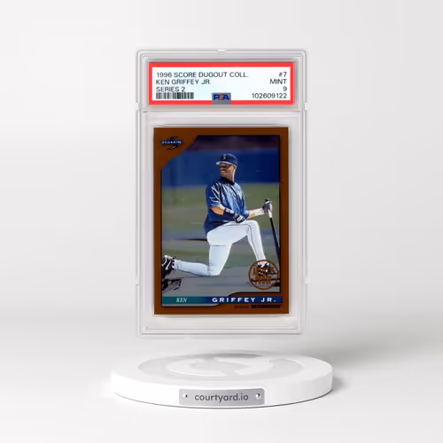 1996 Score Dugout Collection #7 Ken Griffey Jr - Series 2 (PSA 9 MINT)