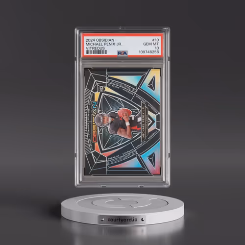 2024 Panini Obsidian Vitreous #10 Michael Penix Jr. (PSA 10 GEM MINT)