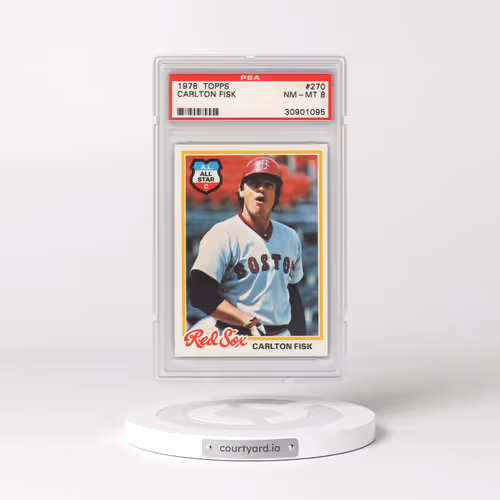 1978 Topps #270 Carlton Fisk (PSA 8 NM-MT)