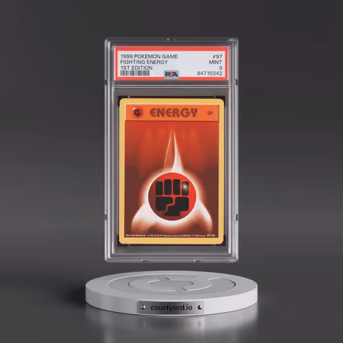 1999 Pokémon Game #97 Fighting Energy - 1st Edition (PSA 9 MINT)