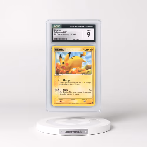 2007 EX Power Keepers #57/108 Pikachu (CGC 9 MINT)