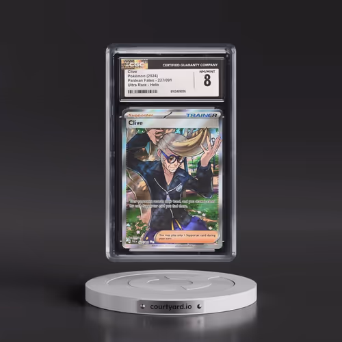 2024 Pokémon Paf EN-Paldean Fates #227 Clive - Ultra Rare (CGC 8 NM-MT)