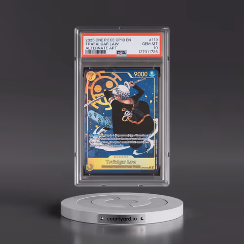 2025 One Piece OP10-Royal Blood #119 Trafalgar Law - Alternate Art (PSA 10 GEM MINT)