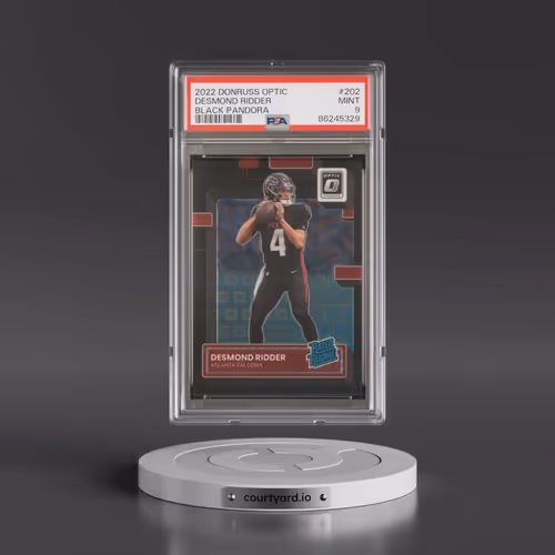 2022 Panini Donruss Optic #202 Desmond Ridder - Black Pandora (PSA 9 MINT)