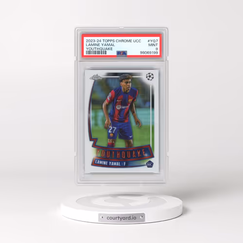 2023-24 Topps Chrome UEFA Club Competitions Youthquake #YQ7 Lamine Yamal (PSA 9 MINT)