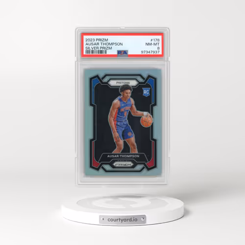 2023 Panini Prizm #178 Ausar Thompson - Silver Prizm (PSA 8 NM-MT)