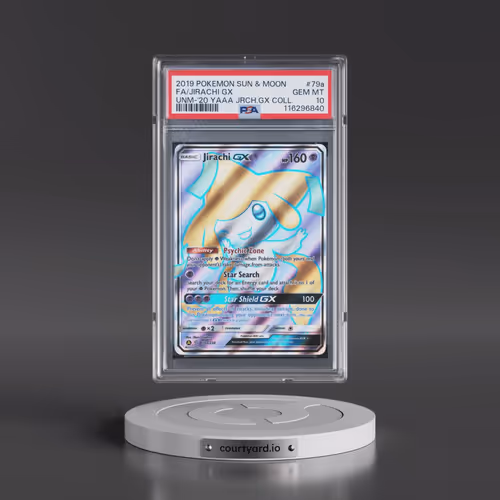 2019 Pokémon Sun & Moon Unified Minds #79a Jirachi GX - Holo Full Art 2020 Yellow A Alternate Art Ji