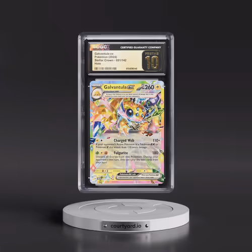 2024 Pokémon Scr EN-Stellar Crown #051 Galvantula EX - Holo (CGC 10 PRISTINE)