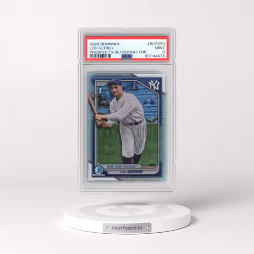 2024 Bowman Chrome Prospects #BCP253 Lou Gehrig - Retrofractor (PSA 9 MINT)
