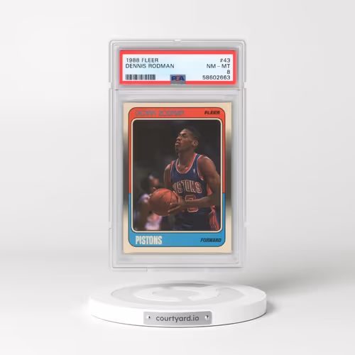 1988 Fleer #43 Dennis Rodman (PSA 8 NM-MT)