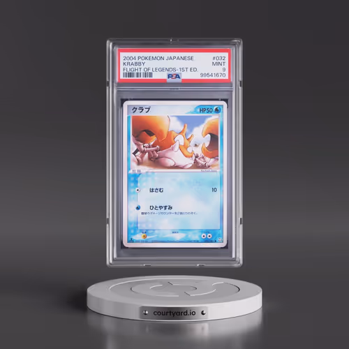 2004 Pokémon Flight of Legends #032 Krabby - 1st Edition (PSA 9 MINT)