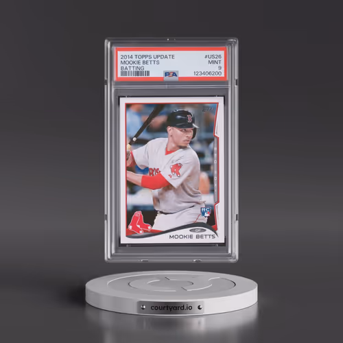 2014 Topps Update #US26 Mookie Betts - Batting (PSA 9 MINT)