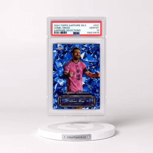 2024 Topps Chrome Sapphire MLS Sapphire Selections #SS1 Lionel Messi (PSA 10 GEM MINT)