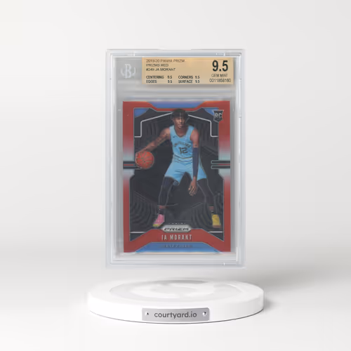 2019 Panini Prizm #249 Ja Morant - Red Prizm (BGS 9.5 GEM MINT)