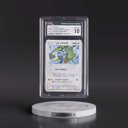 2005 Pokémon Play Promo #021 ____'s Rayquaza - Holo 3rd Season Subscription (CGC 10 GEM MINT)