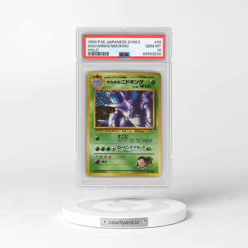 1999 Pokémon Gym 2 #34 Giovanni's Nidoking - Holo (PSA 10 GEM MINT)