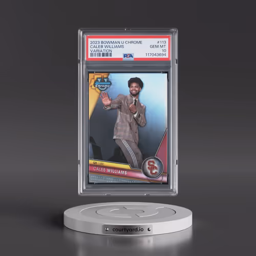 2023 Bowman University Chrome #113 Caleb Williams - Variation (PSA 10 GEM MINT)