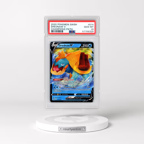 2020 Pokémon Sword & Shield Champion's Path #014 Drednaw V - Holo (PSA 10 GEM MINT)