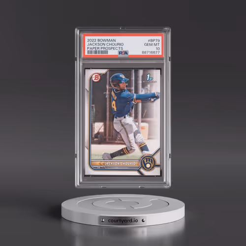 2022 Bowman Paper Prospects #BP79 Jackson Chourio (PSA 10 GEM MINT)