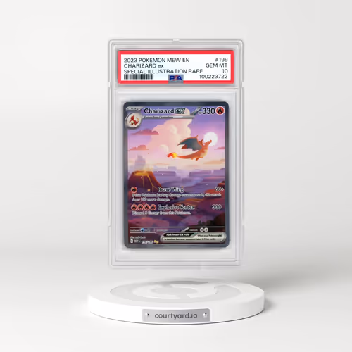 2023 Pokémon Mew EN-151 #199 Charizard EX - Holo Special Illustration Rare (PSA 10 GEM MINT)